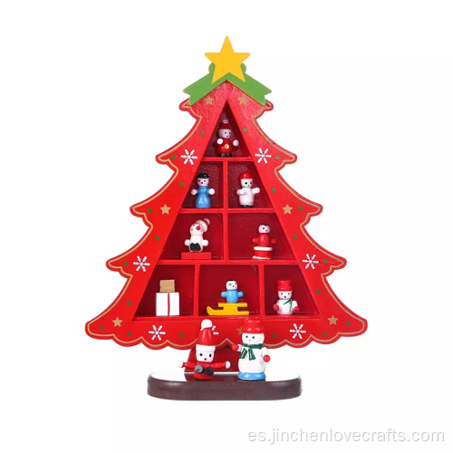 Árbol de Navidad de madera de bricolaje creativo